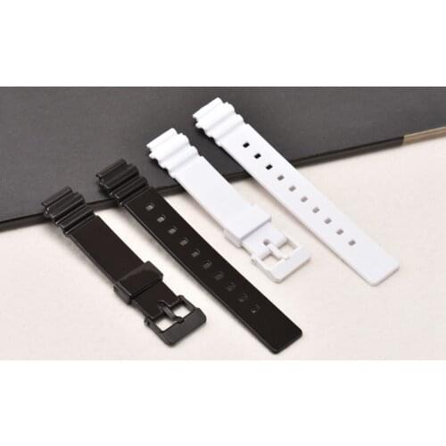 AOOW 14mm Diving Sport Watchband for Casio LRW-200H Rubber Replacement Watch Smart Bracelet Strap Accessories for Women