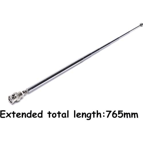 360 Degrees 765mm Telescopic Antenna Q9 BNC Connector Portable FM Radio Scanner VHF UHF TW