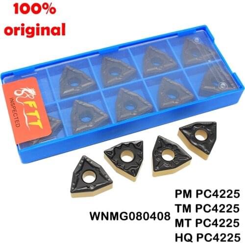 10pcs WNMG080408 TM PC4225 Turning Tool High Quality External Carbide Insert Cutting Lathe CNC Cutter Lathe Tools WNMG 080408 MT