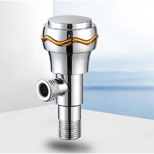 Stainless Steel Full Copper Core Triangle Valve Cold / Hot Water Angle Valve Water Heater Inlet Valve Toilet Water Stop Valve