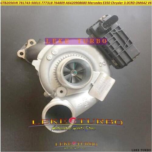 Turbo 764809 777318 781743-5003S E350 Blue Efficiency W212 ML320 R320 C320 E320 W211 CLS320 R280 E280 ML280 E300 CDU M320 ML320