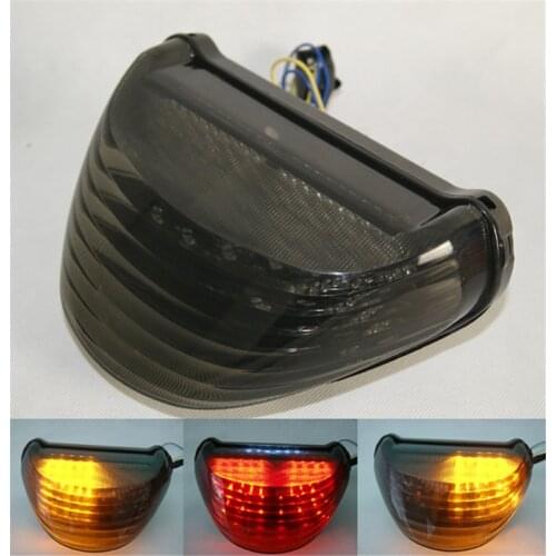 Waase For Kawasaki ZX-12R ZX12R 2000 2001 2002 2003 2004 2005 Tail Light Brake Turn Signals Integrated LED Light