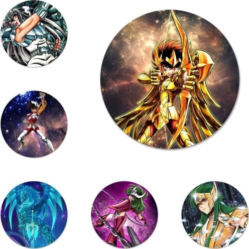 Saint Seiya Shiryu Icons Pins Badge Decoration Brooches Metal Badges For Clothes Backpack Decoration 58mm