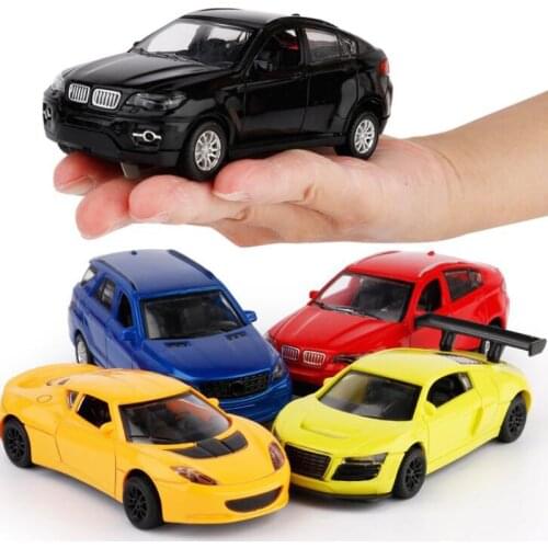 1:36 Simulation Car Ornaments Sound And Light Pull Back Childrens Toys Multi-Style Sports Car SUV Model Decoration Gift