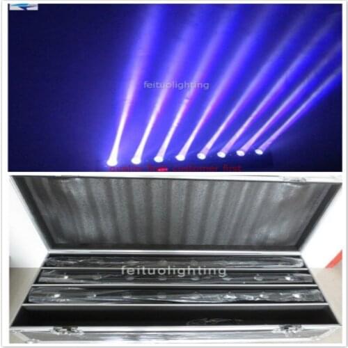 12pcs + CASE Bar light led beam moving head 8x10w rgbw 4in1 quad color sweeper moving head beam stage dj bar light