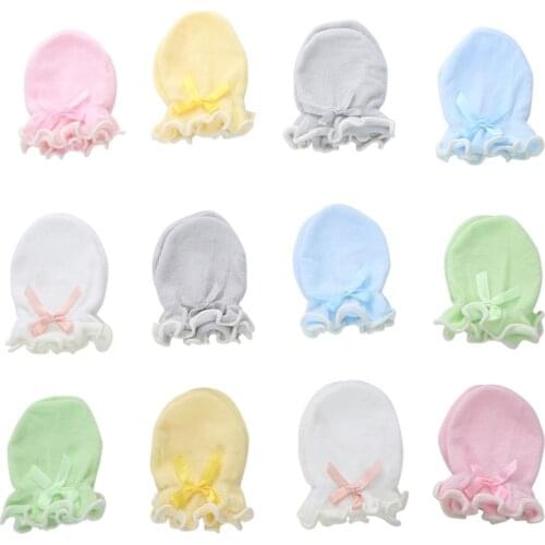 2 Pairs Baby Anti Scratching Soft Gloves Newborn Protection Face Scratch Mittens Infant Handguard