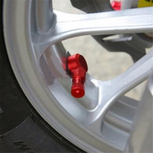 2 Pcs 90 Degree Angle Brass Air Tyre Valve Schrader Valve Stem for Auto Truck Motorcycle Car Accesspries