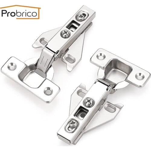 Probrico 4 Pair Face Frame Kitchen Cabinet Hinges Iron CHHS09GA Furniture Full Overlay Concealed Cupboard Door Hinge