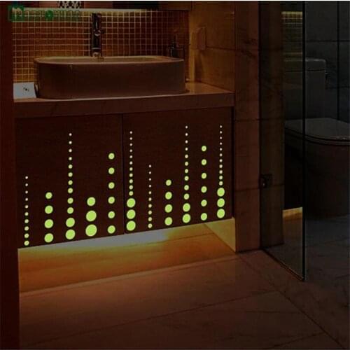 400 DOTS Removable DIY Switch Sticker Wall Stickers Dotted Luminous Cartoon Wall Stickers Decoration Wall Papers