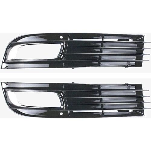 4E0807679B 4E0807680B Front Bumper Fog Light Grille Cover Cap Chrome For Au di A8 QUAT TRO A8 D3 2008-2010
