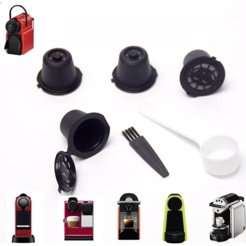 4x refillable reusable capsules pods for coffee machines 3 Colors
