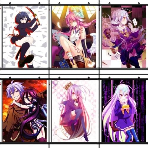5D DIY No Game No Life Animation Full Diamond Square Embroidery Diamond Painting Mosaic Art Picture Rhinestone Decoration Gift