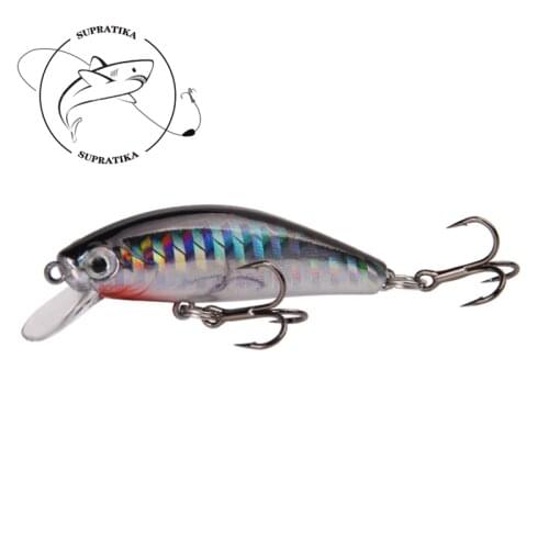 6Colors 5.5CM/6.7G Artificial Minnow Trembling Sinking Plastic Hard Bait With Sharp Treble Hook Bionic Bait Sea Fishing Lures