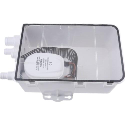 600GPH Shower Sump Pump Drain Kit Waste Water Shower Drain Container