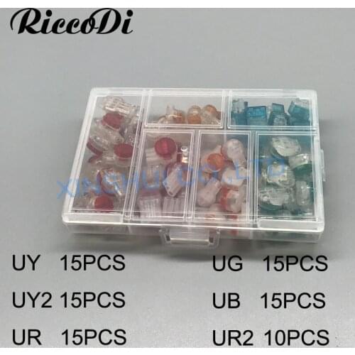 85PCS 2017 hot sell Scotchlok UY UY2 UG UR UR2 UB scotchlok Connector cable Butt Splice Connectors