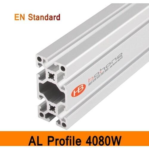 4080W Aluminium Profile EN Standard Brackets DIY Industrial AL Extrusion Rectangle Shape CNC 3D DIY Printer Parts Nice Surface