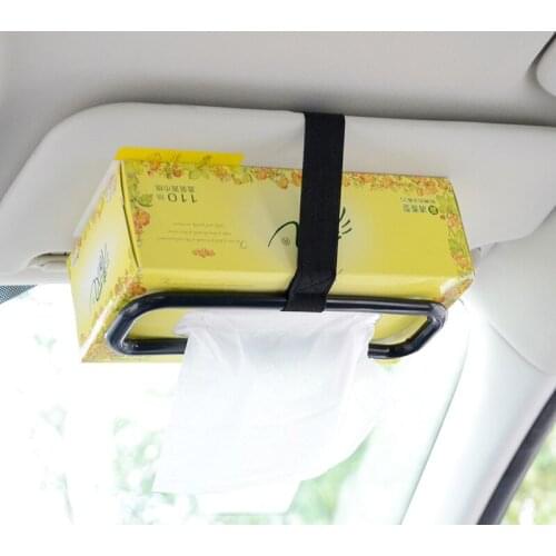 Car Visor Tissue Holder Auto Sun Visor Tissue Box Hanging Paper Towel Clip Napkin Holder Auto Interior Accessories