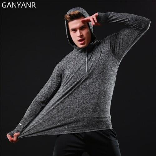 GANYANR Men's T-shirts With A Hood