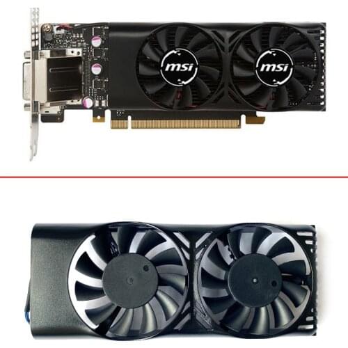 HA5510M12F-Z 0.20A 2Pin GTX1050 Ti GPU Cooler Fan For MSI Geforce GTX 1050 2GT LP GTX 1050Ti 4GT LPV1 Graphic Card Cooling Fans