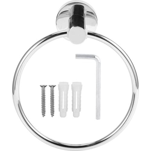 Towel Rings Stainless Steel Towel Rack Holder Organizer Drilling Installation for Home Bathroom Use Hanging Towel Hanger