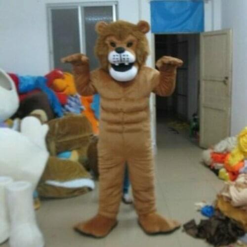Brown Bear Mascot Costume Furry Suit Cosplay Party Clothing Carnival Adult Christmas Halloween Birthday Advertising Opening