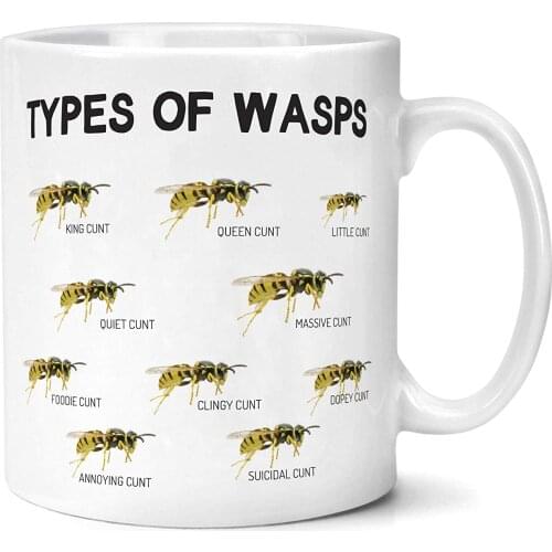 Funny Type of Wasps Mug