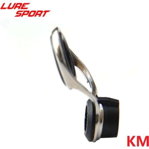 LureSport 4pc KM guide of Telescopic Rod with Steel frame plastic Tube black ring Rod Building component Repair DIY