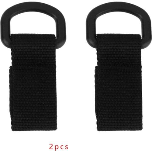 2pcs Nylon Ribbon Small Hanging Buckle Multi-function Carabiner Outdoor Activities Hang Clips