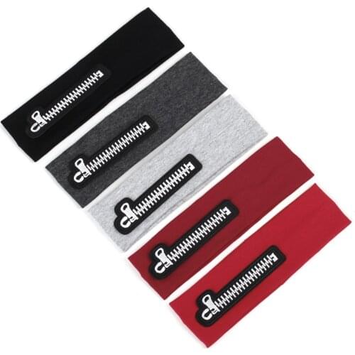 Fashion Baby headwear Soft Cotton Zipper Headband Girls Hair Band Accessories Kid Girls Turban Hairband Photo props Headwear