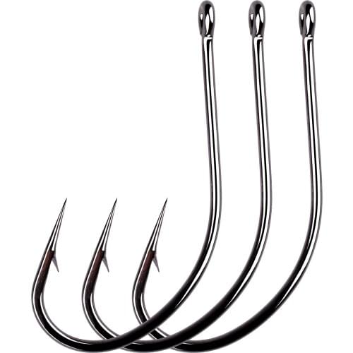 50pcs/10pcs Coating High Carbon Stainless Steel Barbed Octopus Fishing Hooks Tackle Set with Retail Original Box Fishing Hook