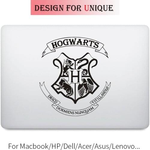 Harry Magic School Badge Laptop Decal for Apple Macbook Sticker Pro Air Retina 11 12 13 15 inch Mac Surface Book Notebook Skin