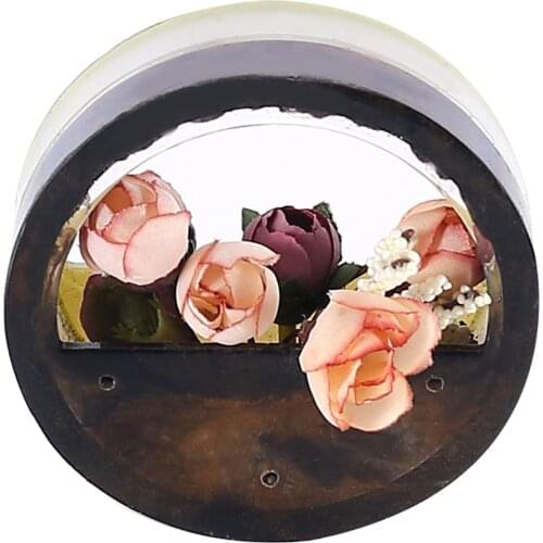 Wall Hanging Flowerpot Concrete Silicone Mold For Succulent Plants Round Flower Container Plaster Gypsum Mould Cement Clay Molds