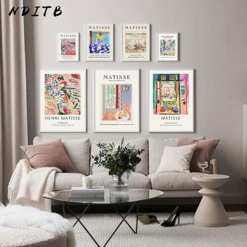 Retro Henri Matisse Canvas Poster Still life Abstract Wall Art Print Painting Nordic Illustration Picture for Living Room Decor