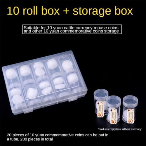 10Pcs Coin Holder Capsules Clear Case Box for Coin Collection Protector 27mm Coins Storage Box Coin Medal Collection