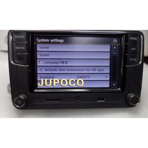 RCD330 RCD330G Plus CarPlay APP 6.5" MIB Car Radio For Golf 5 6 Jetta CC Tiguan Passat Polo 6RD 035 187B