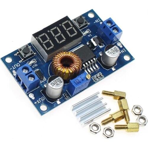 5A 75W XL4015 DC-DC Converter Adjustable Step-Down Module 4.0-38V to 1.25V-36V DIY Adjustable Power Supply