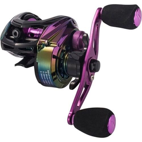 2020 Hot Sale Colorful 19+1BB Baitcasting Reel High Speed 8.1:1 Fishing Reel Lightweight Metal Spool Max Drag 8KG Casting Reel