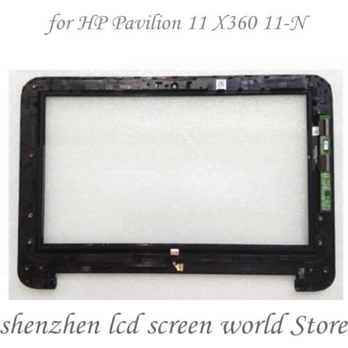 With Frame For hp 11-N touch screen Replacemen for HP Pavilion 11 X360 11-N010dx 11-N010dx Series Digitizer Glass for Laptop