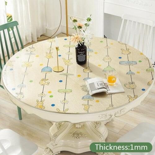 Obrus Pokojowy Plastic Mariage Tablecloth Waterproof Round Ronde Redonda Manteles Cover Nappe PVC Toalha De Mesa Table Cloth