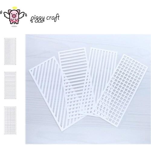 Piggy Craft metal cutting dies cut die mold Various rectangular frame Scrapbook paper craft knife mould blade punch stencils die