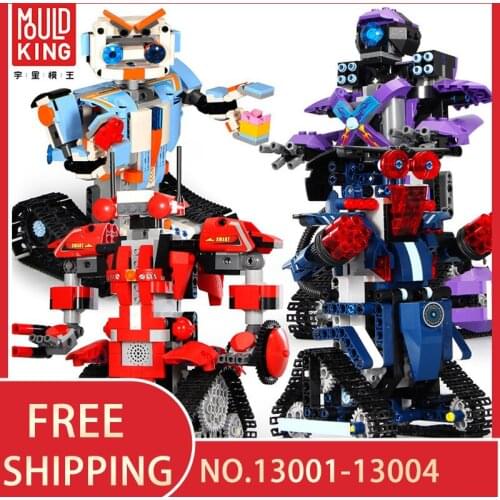 MOULD KING Remote Control Smart Robot With Power RC Action Figures Building Blocks Technic RC Toys Children Gift Bricks