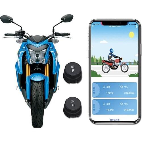 M1 External Portable Motorcycle Wireless Tire Pressure Monitoring System Car High Precision Tire Pressure Bluetooth TPMS
