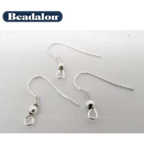 Jewelry sets 300 Silver Plated Earring Wire Hooks of 20 x18mm hardware DIY accessories