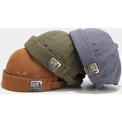Womens-Spring New Retro Non-Eaves Skullcap Mens Hip-hop Yuppie Cap Hip Hop Hat