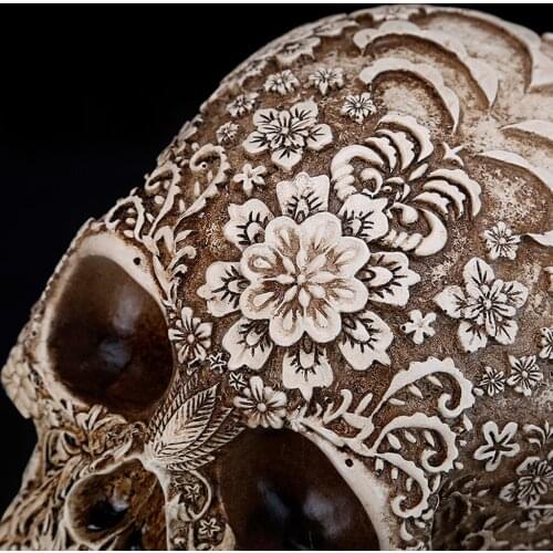 1:1 Size Model Resin Human Anatomy Head Skull Replica Teaching Tool, Drawing Model or Ornament For Halloween Party