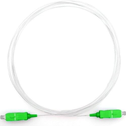 100 pcs Fiber Optic patch cord simplex SC/APC Optical jumper cable CATV 0.9mm bare fiber 1 3 5 10 20 meters Ftth Free Shipping