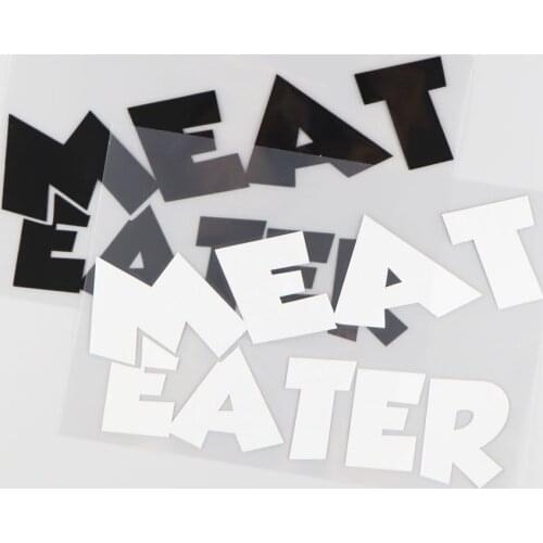 18.3CM*12.3CM Meat Eater Car Sticker Vinyl Decal Jdm Funny Cartoon