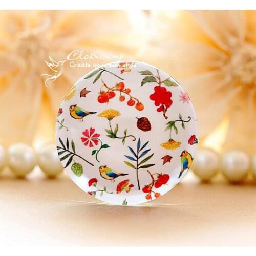 20pcs 12mm 20mm 25mm 30mm Round Glass Beads Cabochon DIY For Tray Pendant setting finding-(HPGC-2423)