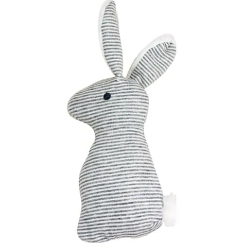 21cm Rabbit Baby Toys Plush 0-12 Months BB Bunny Rattle Ring Bell Crib Sound Cute Animal Bebe Toy Kids Doll