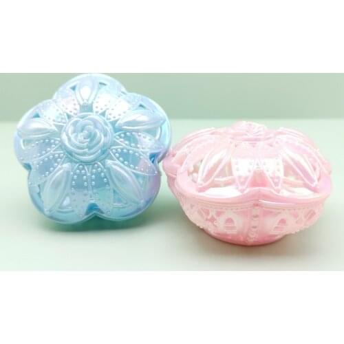 5 Pcs/set Cute Pink Blue Rose Flower Shape Candy Box Gift Box for Wedding Birthday Party Baby Shower Christmas Decorations